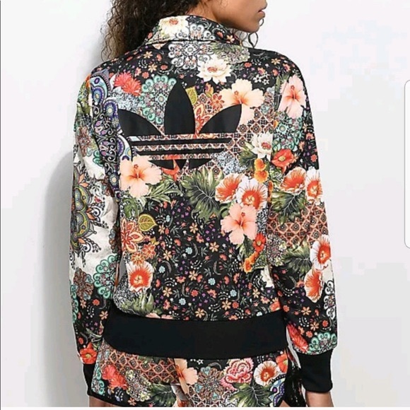 adidas Jackets & Blazers - ADIDAS Floral Tropical Jardim Agharta Track Jacket